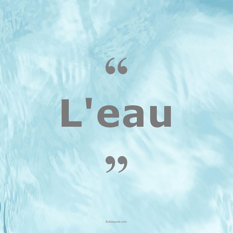 Citations Sur L Eau