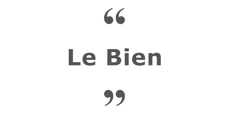 Citations sur le thème : Bien